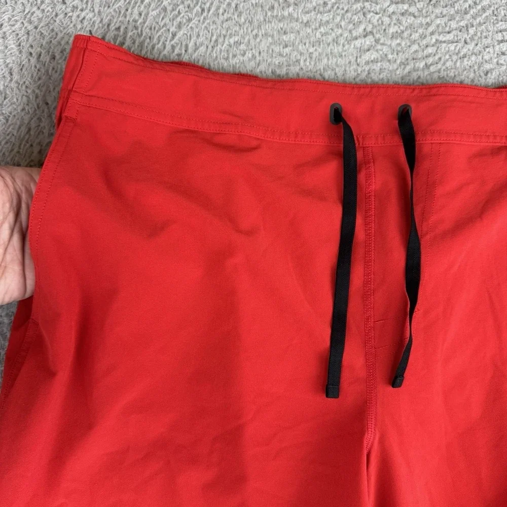 Oakley Mens Board Shorts Size Xl Red Swim Trunks Drawstring